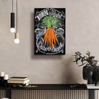 Chalkboard Carrots by Art Licensing Studio - 16x24 acrylic wall art in a room