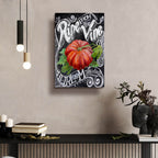Chalkboard Tomato by Art Licensing Studio - 16x24 acrylic wall art in a room