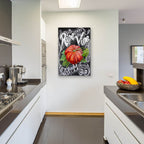 Chalkboard Tomato by Art Licensing Studio - 24x36 acrylic wall art in a room
