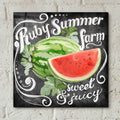 Chalkboard Watermelon by Art Licensing Studio - 12x12 acrylic wall art in a room