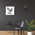 Chicken In The Yard by Art Licensing Studio - 24x24 acrylic wall art in a room
