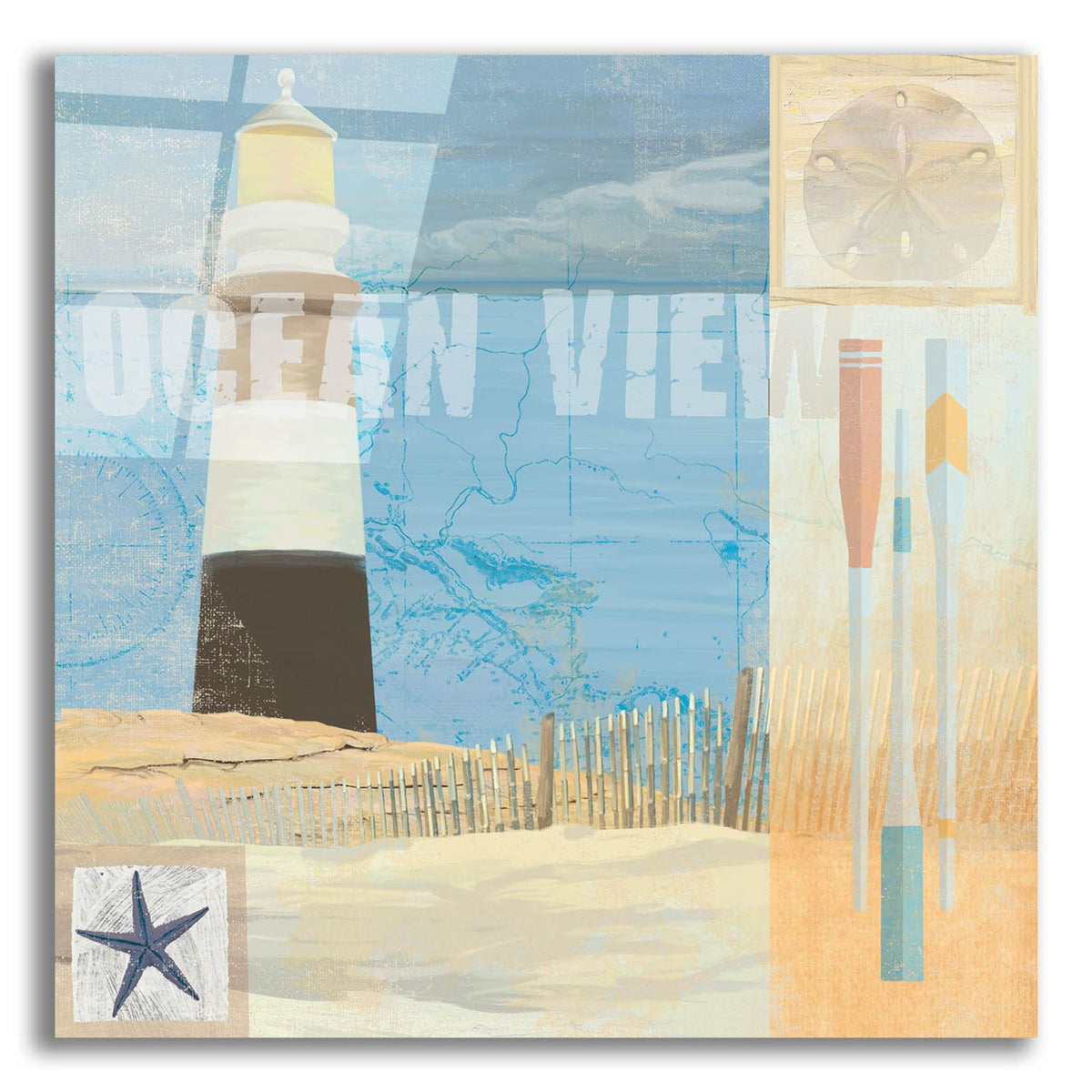 Coastal Beacon 1 by Art Licensing Studio acrylic glass wall art