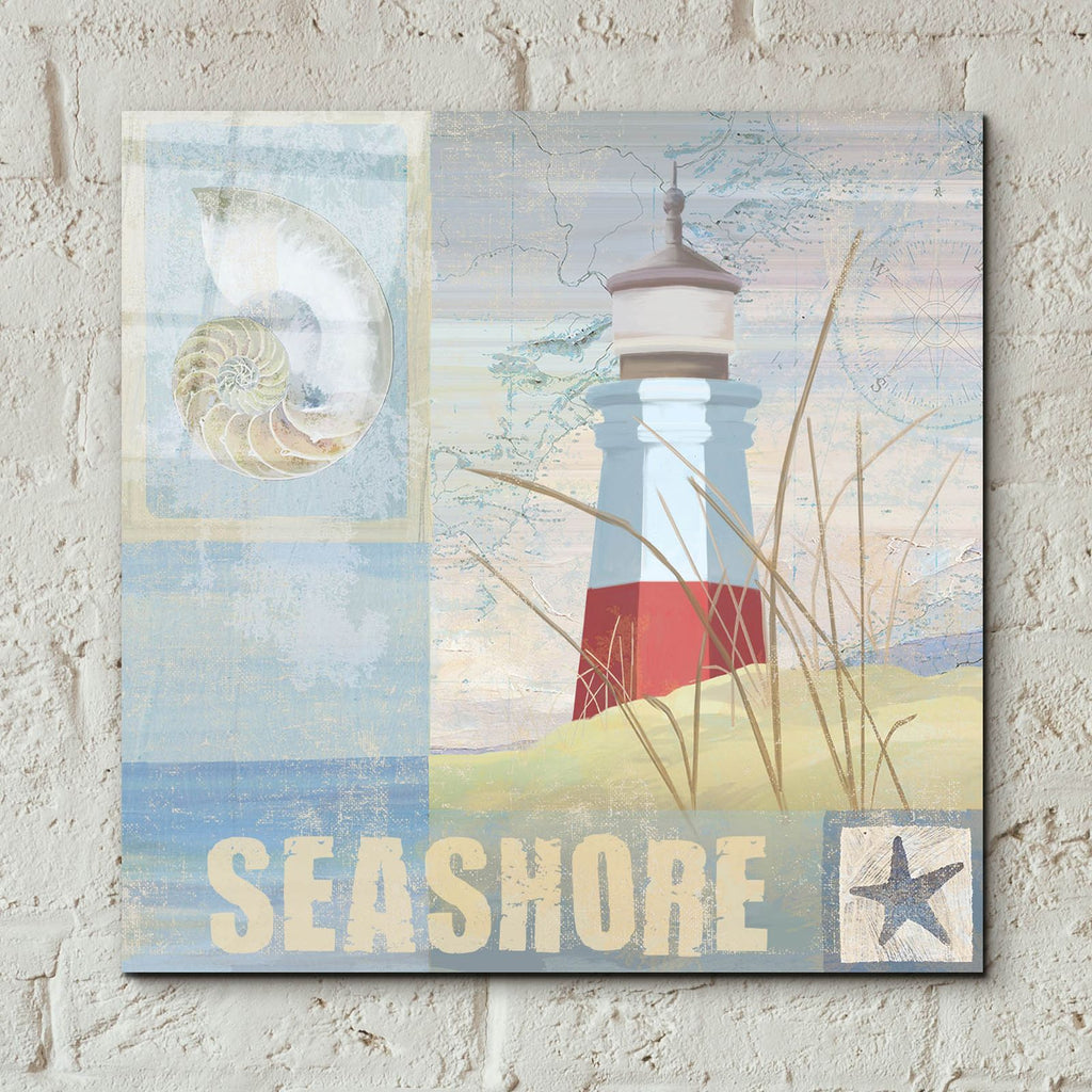 Coastal Beacon 2 by Art Licensing Studio - 12x12 acrylic wall art in a room