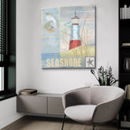 Coastal Beacon 2 by Art Licensing Studio - 36x36 acrylic wall art in a room