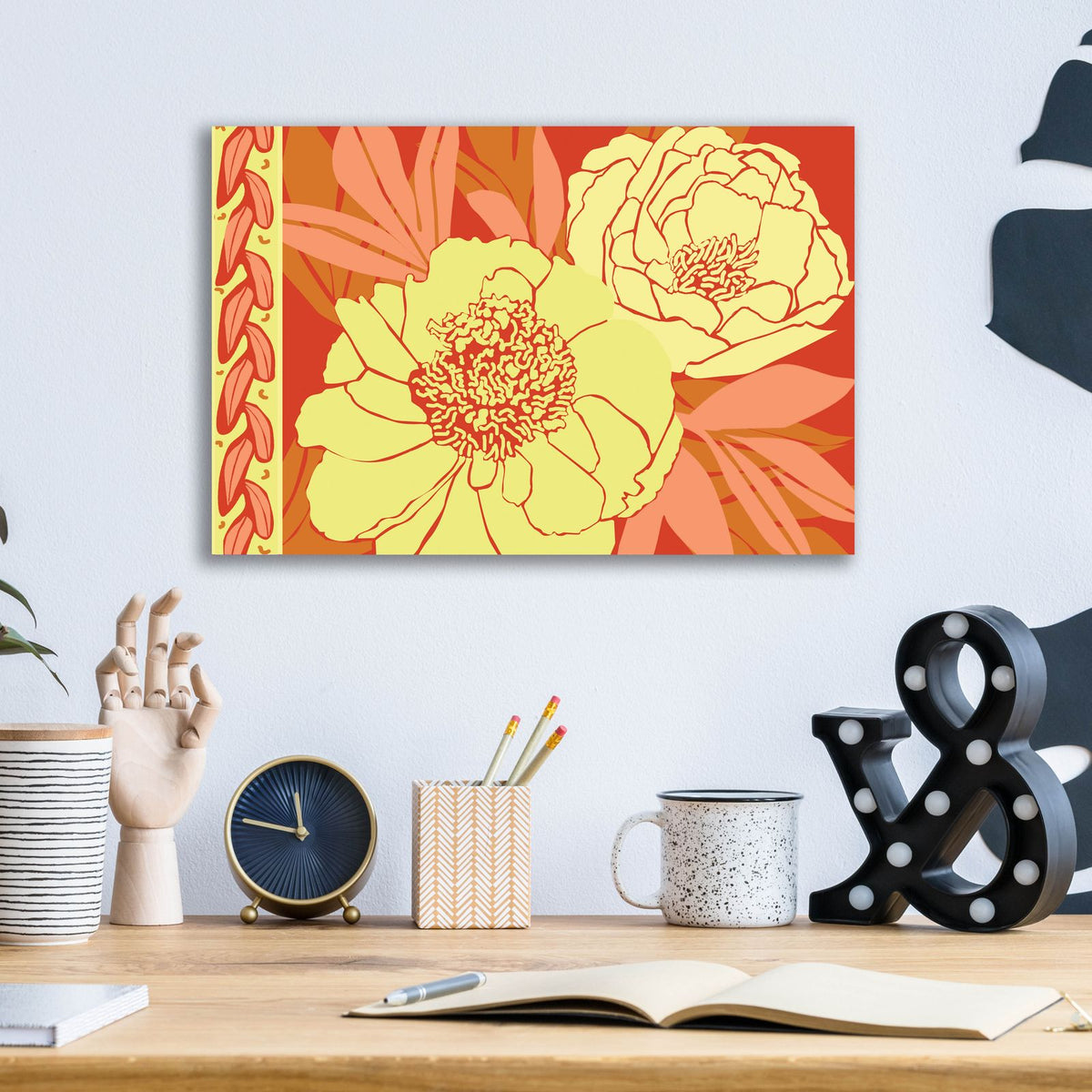 Color Bouquet 2 by Art Licensing Studio - 16x12 acrylic wall art in a room