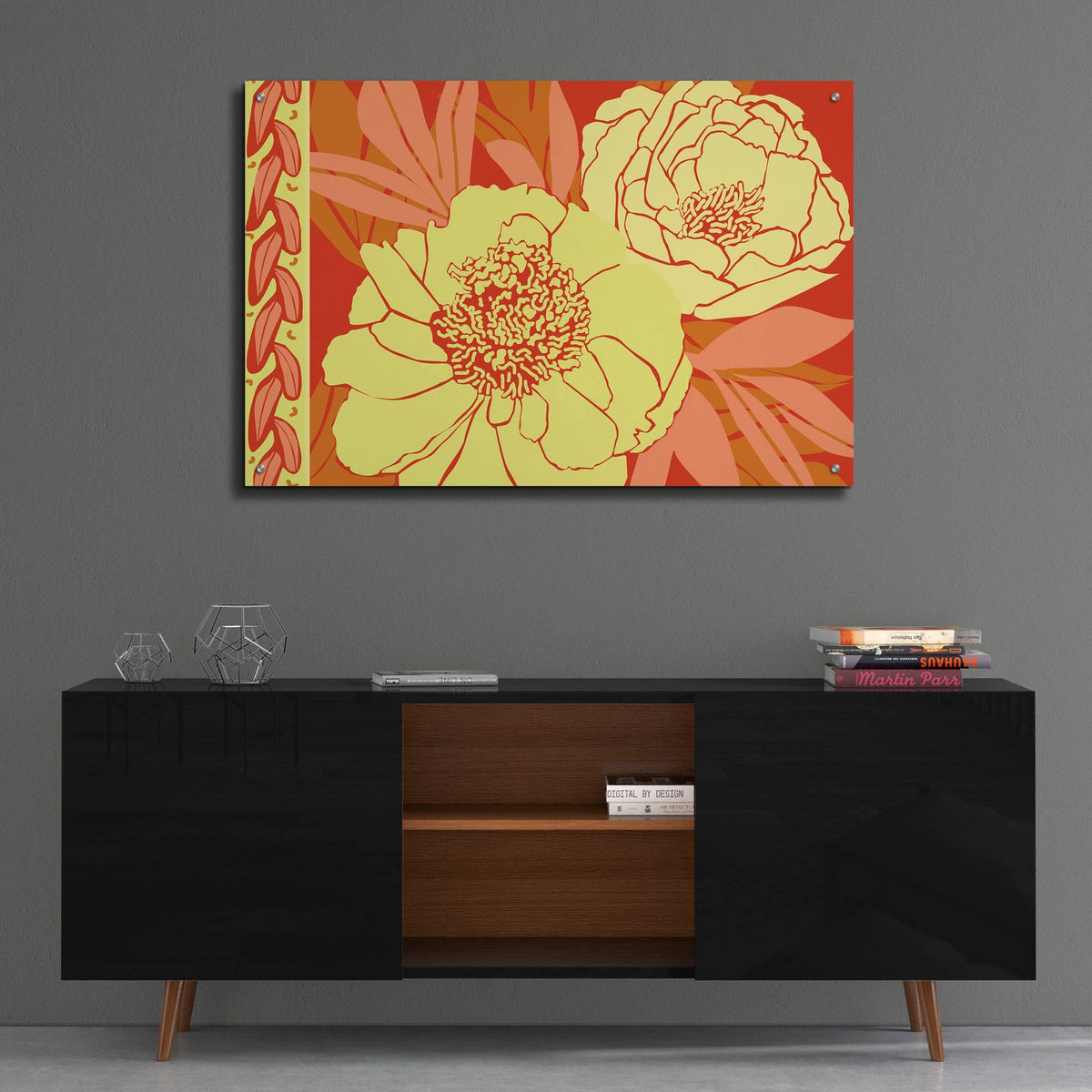 Color Bouquet 2 by Art Licensing Studio - 36x24 acrylic wall art in a room