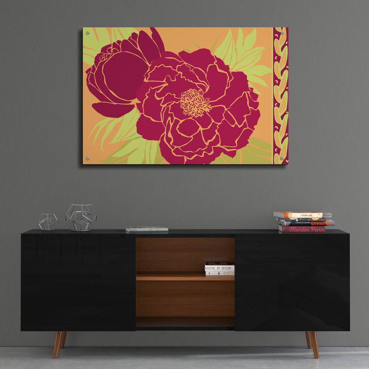 Color Bouquet 3 by Art Licensing Studio - 36x24 acrylic wall art in a room