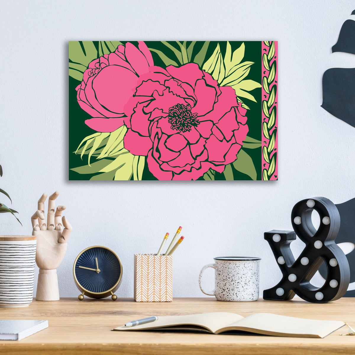 Color Bouquet 4 by Art Licensing Studio - 16x12 acrylic wall art in a room