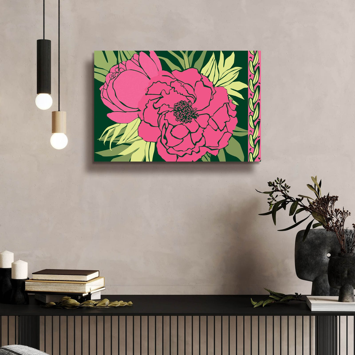 Color Bouquet 4 by Art Licensing Studio - 24x16 acrylic wall art in a room