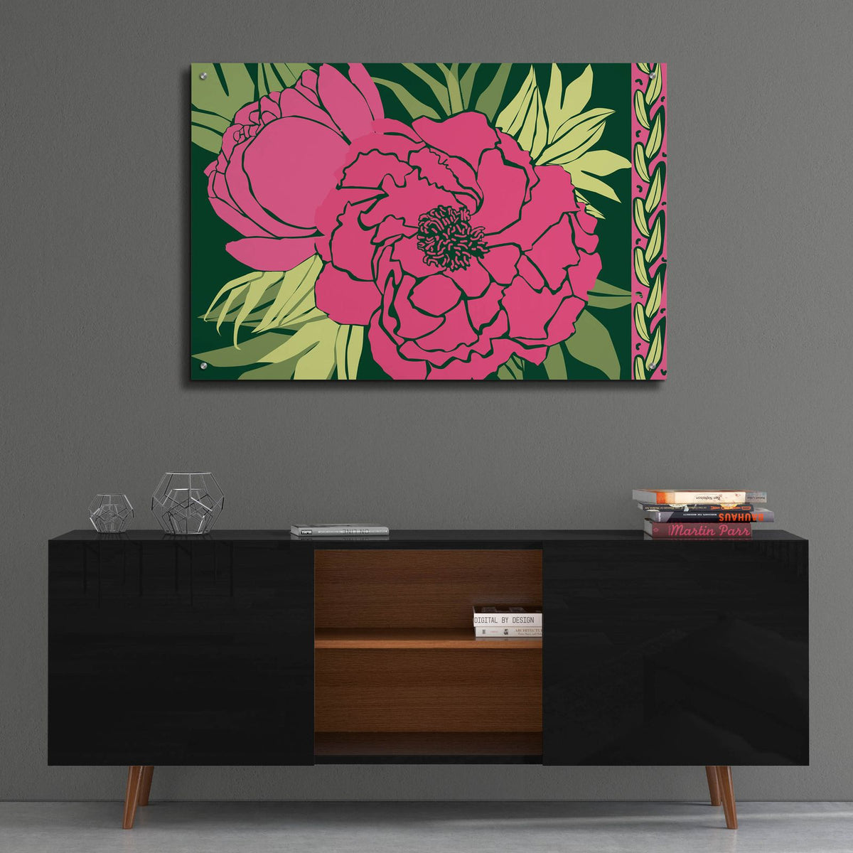 Color Bouquet 4 by Art Licensing Studio - 36x24 acrylic wall art in a room