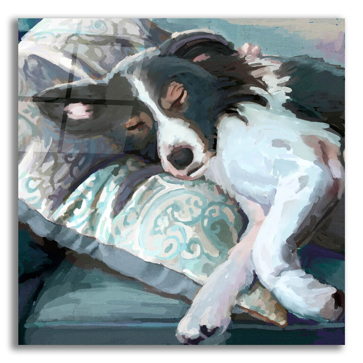 Couch Collie by Art Licensing Studio acrylic glass wall art
