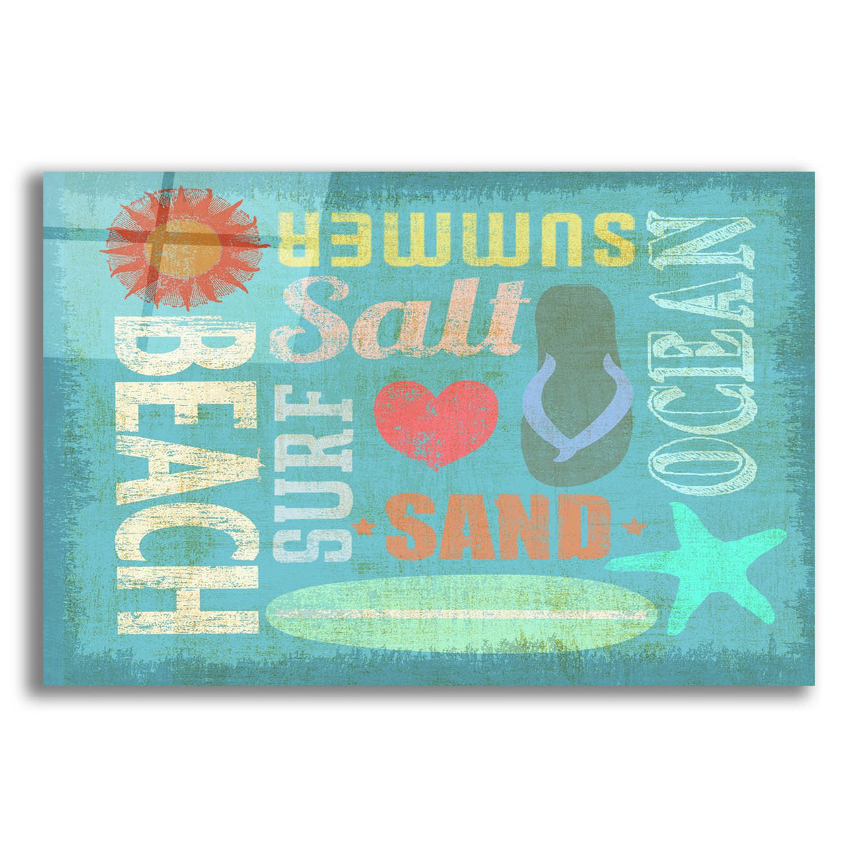 Day At The Beach by Art Licensing Studio acrylic glass wall art