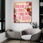 Delecor Psalm 1 by Art Licensing Studio - 36x36 acrylic wall art in a room