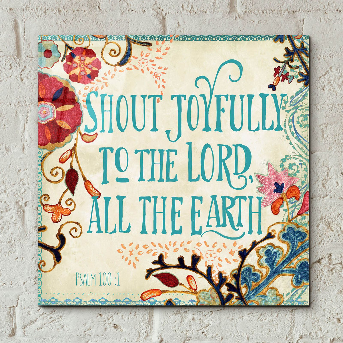 Delecor Psalm 2 by Art Licensing Studio - 12x12 acrylic wall art in a room