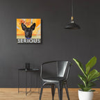 Dog Days - Llittle Black Pup by Art Licensing Studio - 24x24 acrylic wall art in a room