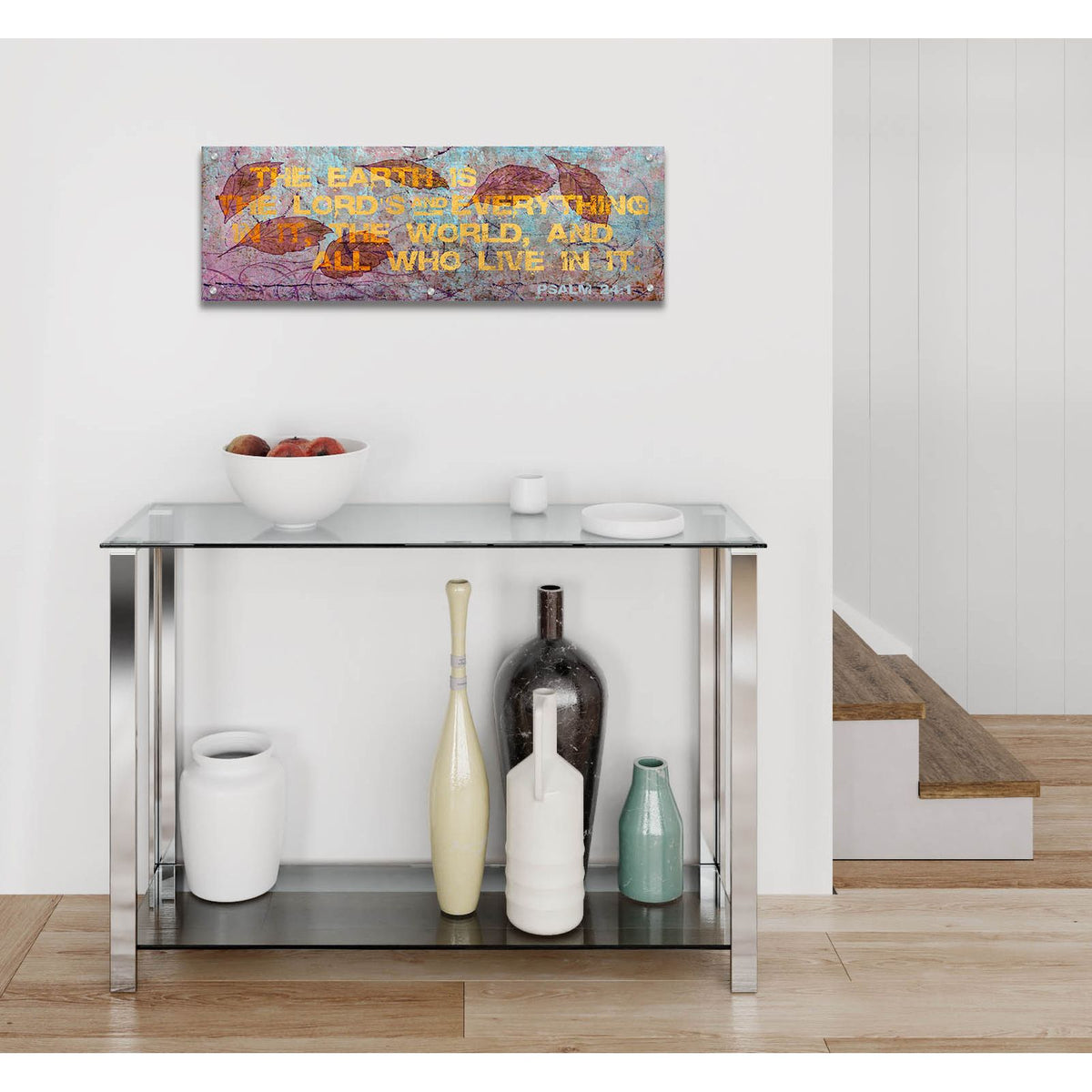 Earth Psalm 1 by Art Licensing Studio - 36x12 acrylic wall art in a room