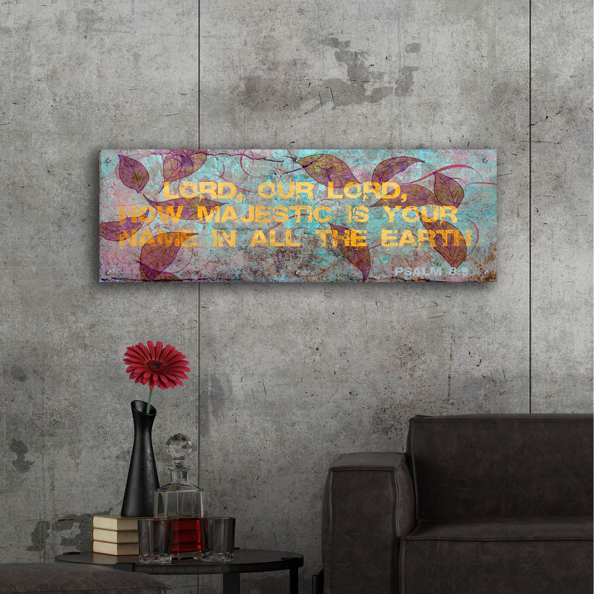Earth Psalm 2 by Art Licensing Studio - 48x16 acrylic wall art in a room