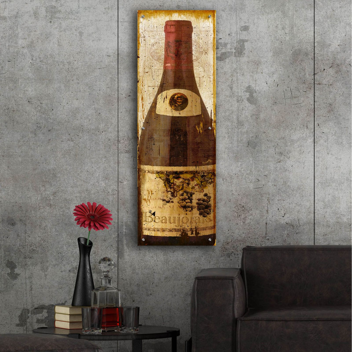 European Sample I-c by Art Licensing Studio - 16x48 acrylic wall art in a room