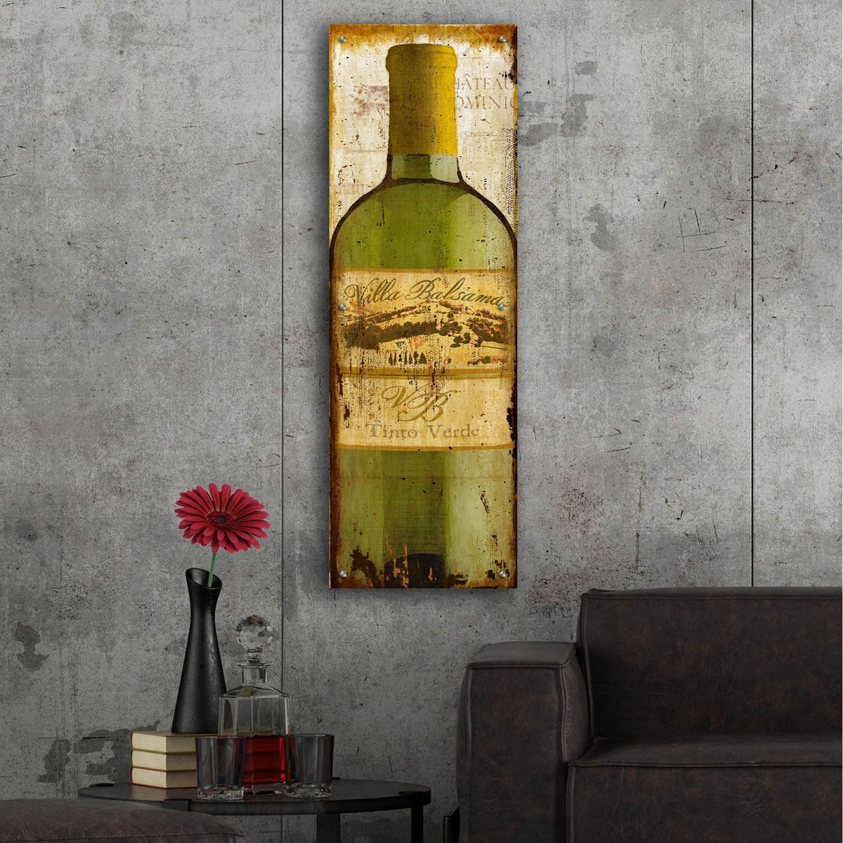 European Sample I-d by Art Licensing Studio - 16x48 acrylic wall art in a room