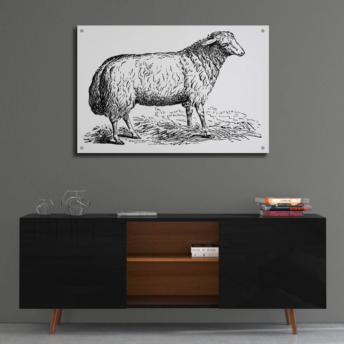 Ewe by Art Licensing Studio - 36x24 acrylic wall art in a room