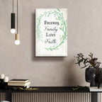 Family Love 3 by Art Licensing Studio - 16x24 acrylic wall art in a room