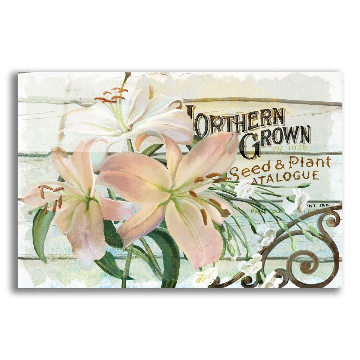 Farm Seed Lilies by Art Licensing Studio acrylic glass wall art