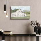 Field Barn In Spring by Art Licensing Studio - 24x16 acrylic wall art in a room