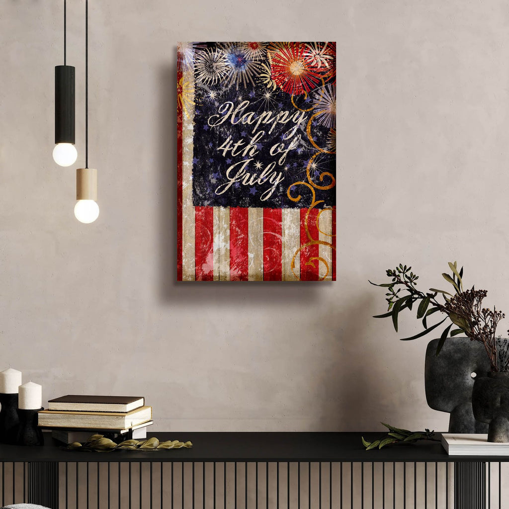 Fourth Of July Glory by Art Licensing Studio - 16x24 acrylic wall art in a room