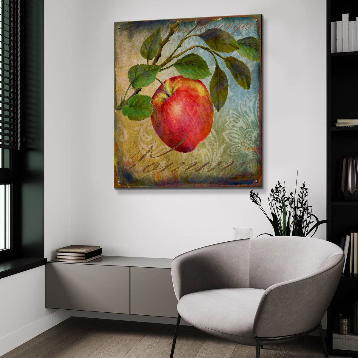 From The Grove Apple by Art Licensing Studio - 36x36 acrylic wall art in a room