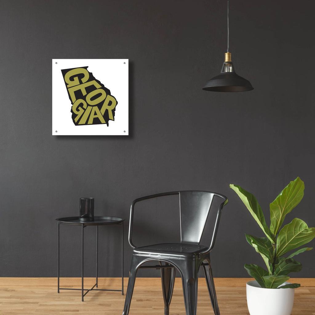 Georgia 2 by Art Licensing Studio - 24x24 acrylic wall art in a room