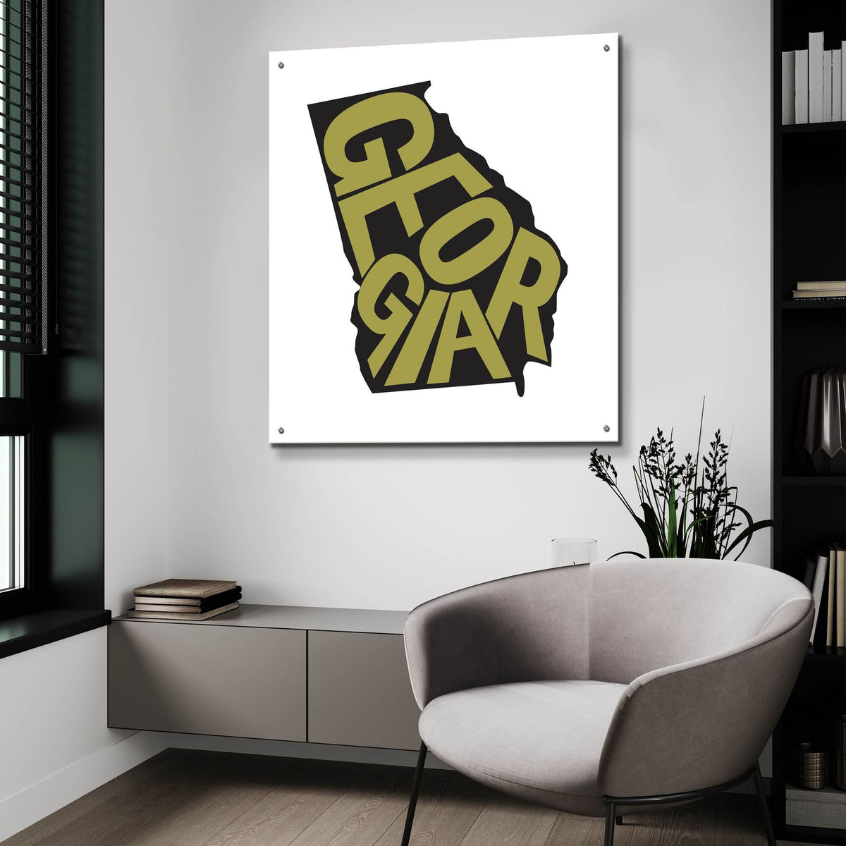 Georgia 2 by Art Licensing Studio - 36x36 acrylic wall art in a room