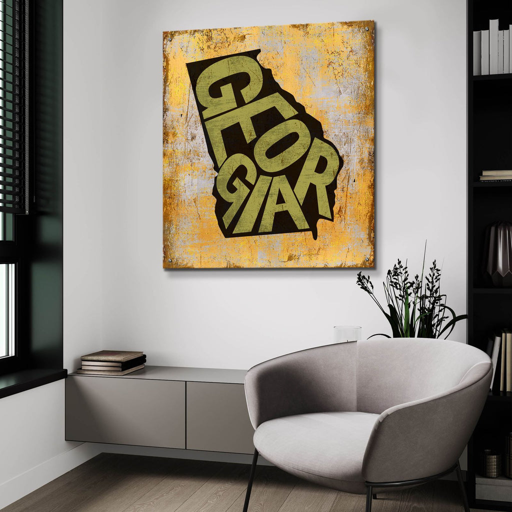 Georgia by Art Licensing Studio - 36x36 acrylic wall art in a room