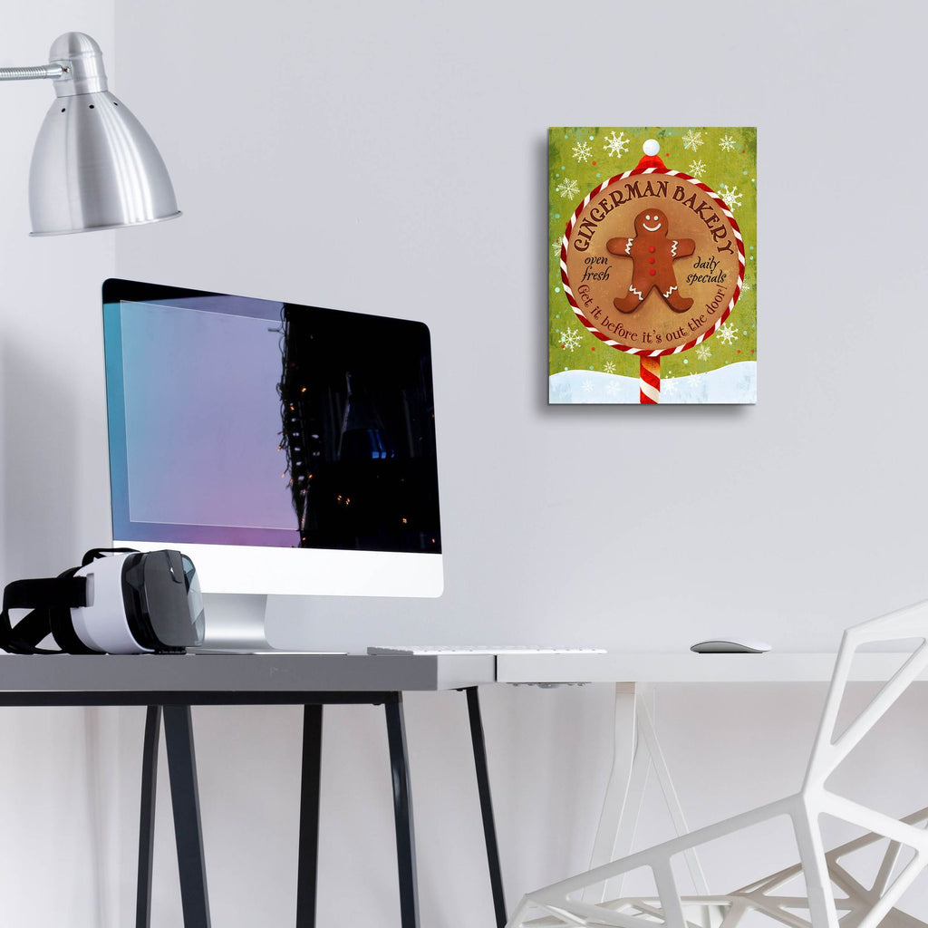 Gingerman Bakery by Art Licensing Studio - 12x16 acrylic wall art in a room