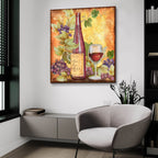 Grapevine & Wine Red by Art Licensing Studio - 36x36 acrylic wall art in a room