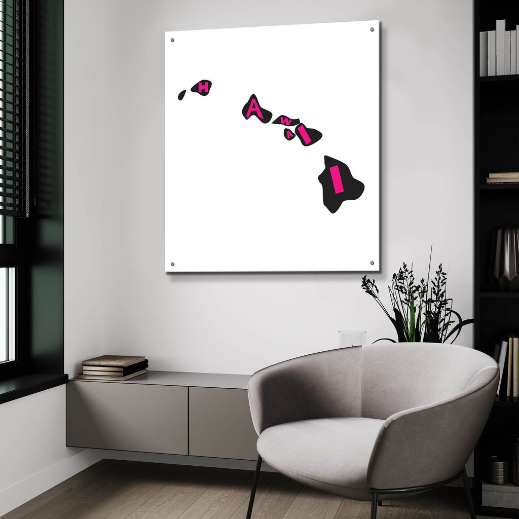 Hawaii 2 by Art Licensing Studio - 36x36 acrylic wall art in a room