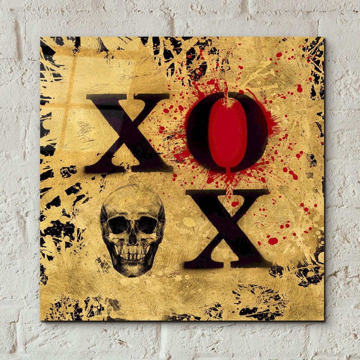 Heart Of Gold 5 by Art Licensing Studio - 12x12 acrylic wall art in a room