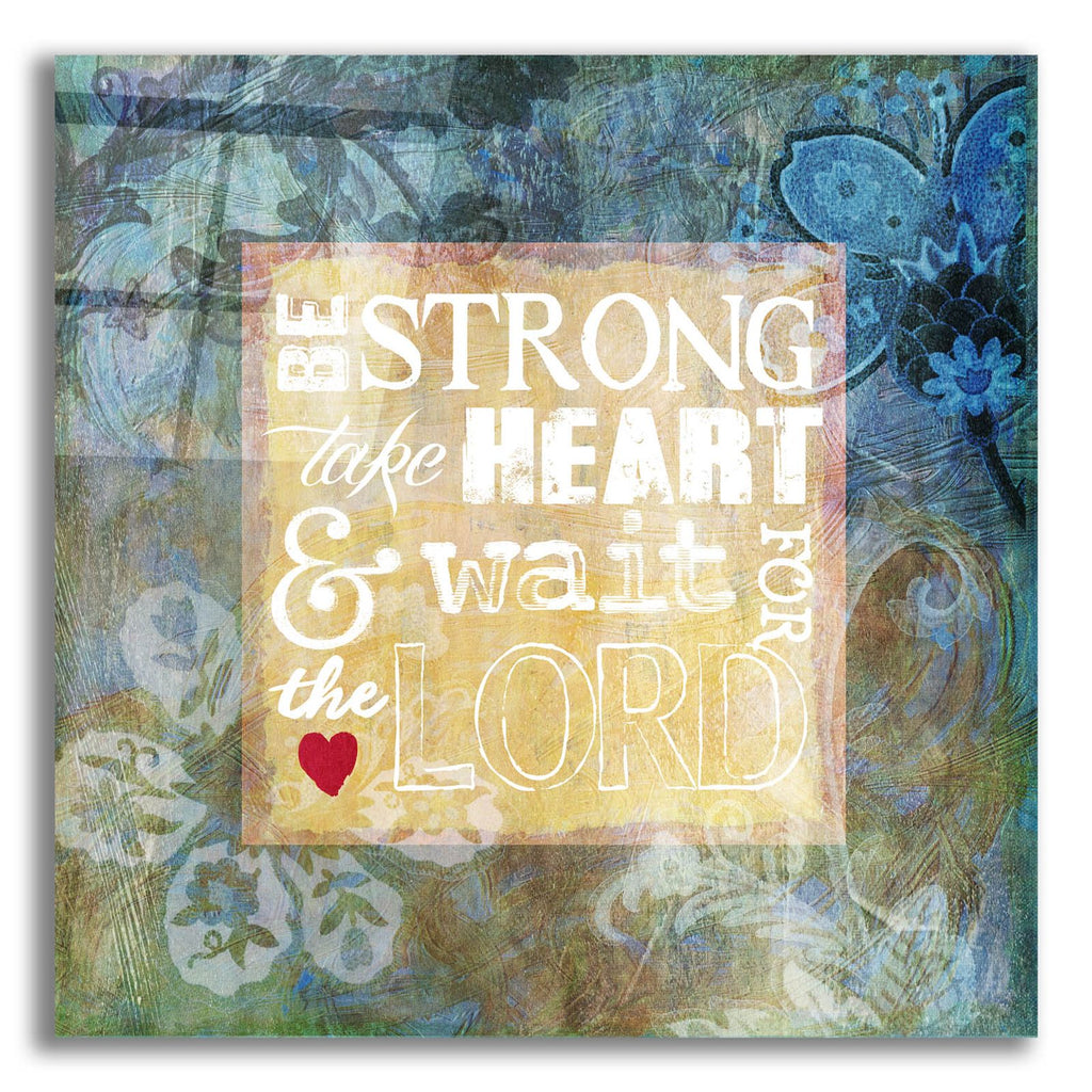 Heart Psalm 1 by Art Licensing Studio acrylic glass wall art