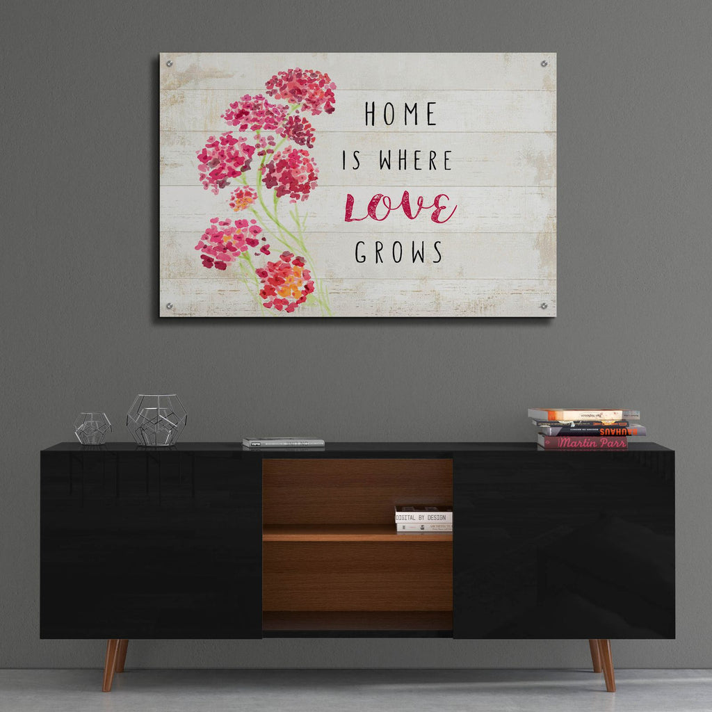 Home Love by Art Licensing Studio - 36x24 acrylic wall art in a room