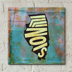 Illinois by Art Licensing Studio - 12x12 acrylic wall art in a room