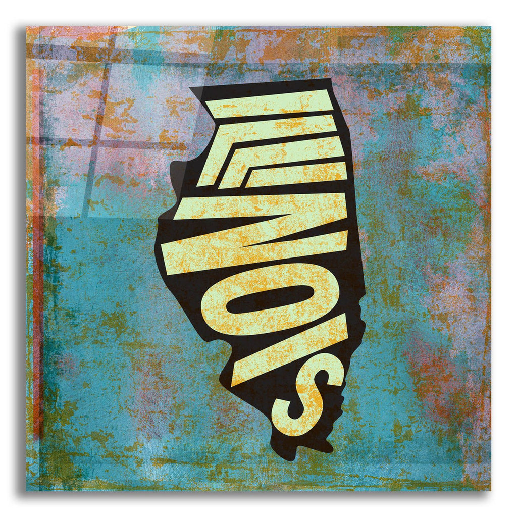 Illinois by Art Licensing Studio acrylic glass wall art