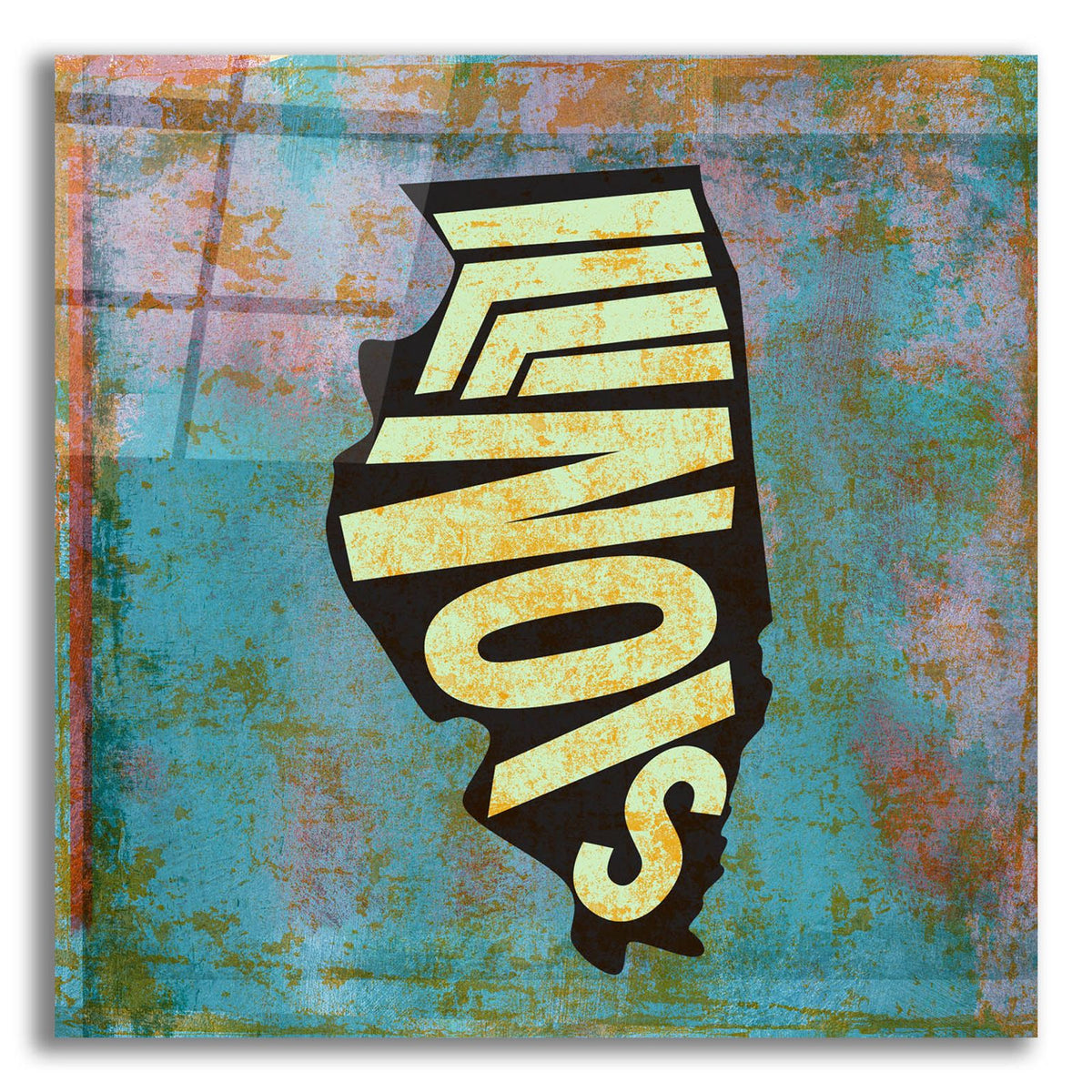 Illinois by Art Licensing Studio acrylic glass wall art