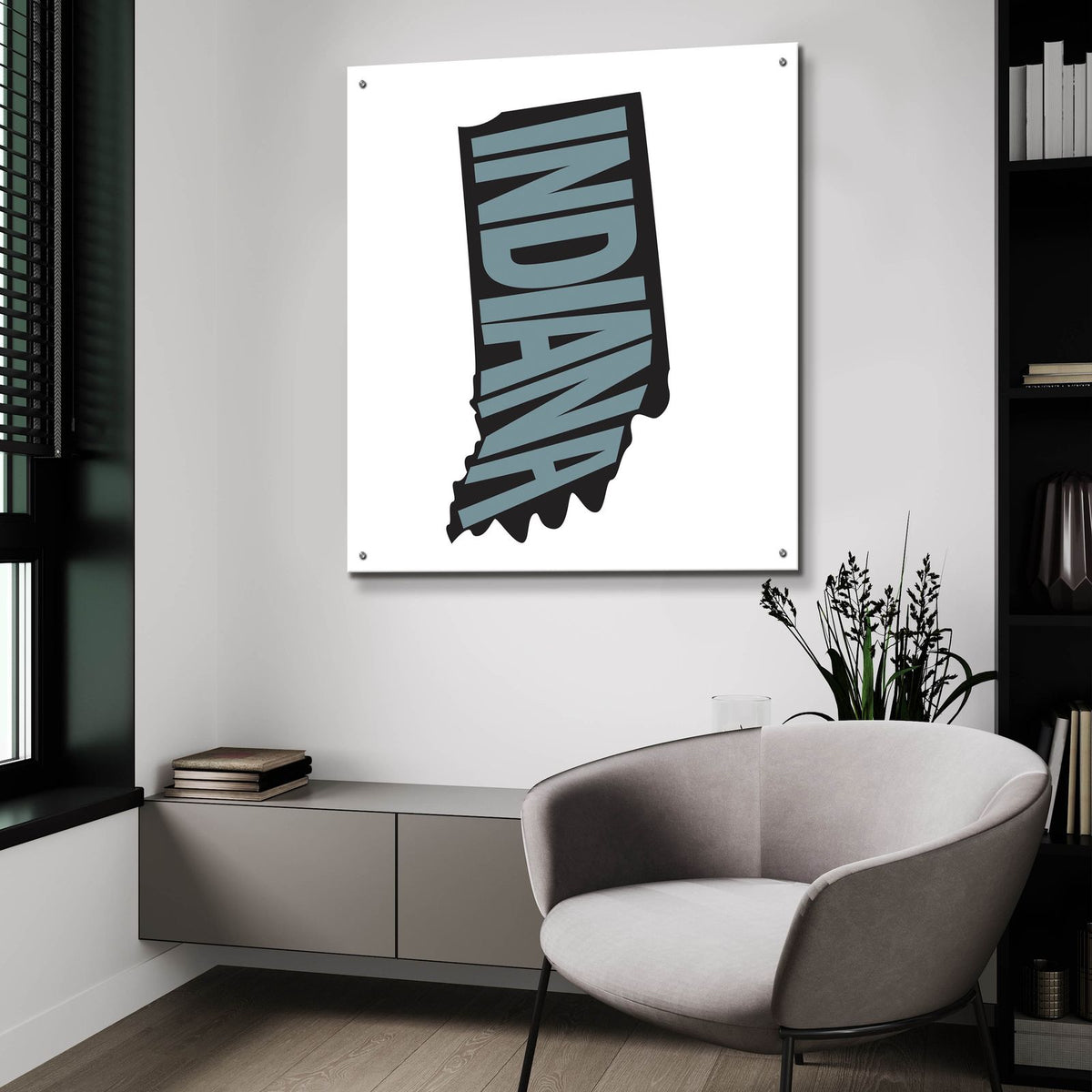 Indiana 2 by Art Licensing Studio - 36x36 acrylic wall art in a room