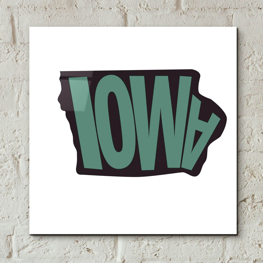 Iowa 2 by Art Licensing Studio - 12x12 acrylic wall art in a room