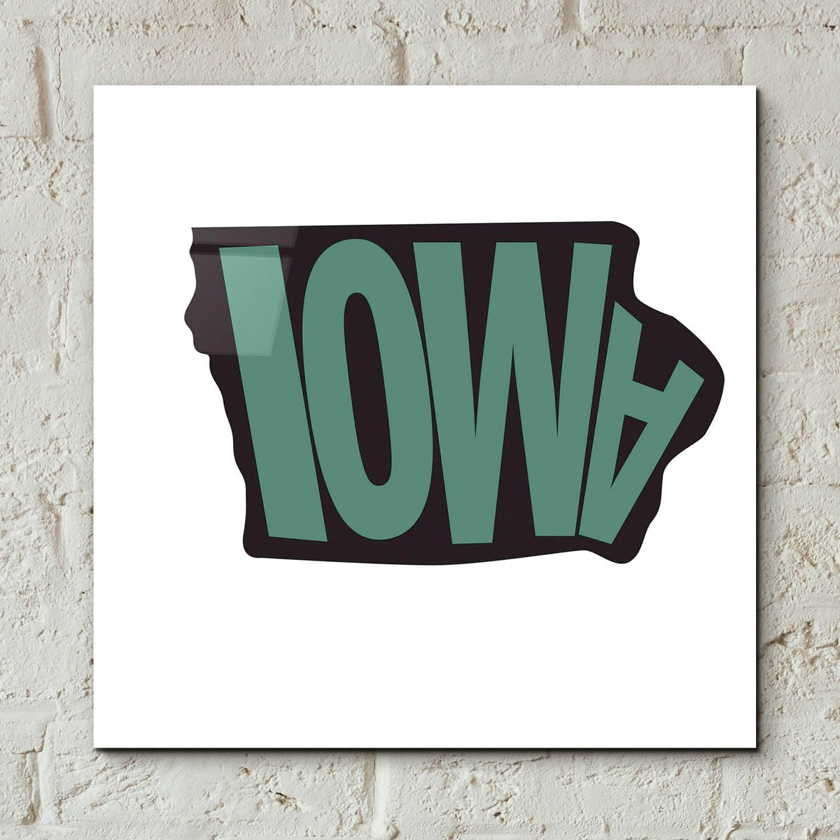 Iowa 2 by Art Licensing Studio - 12x12 acrylic wall art in a room