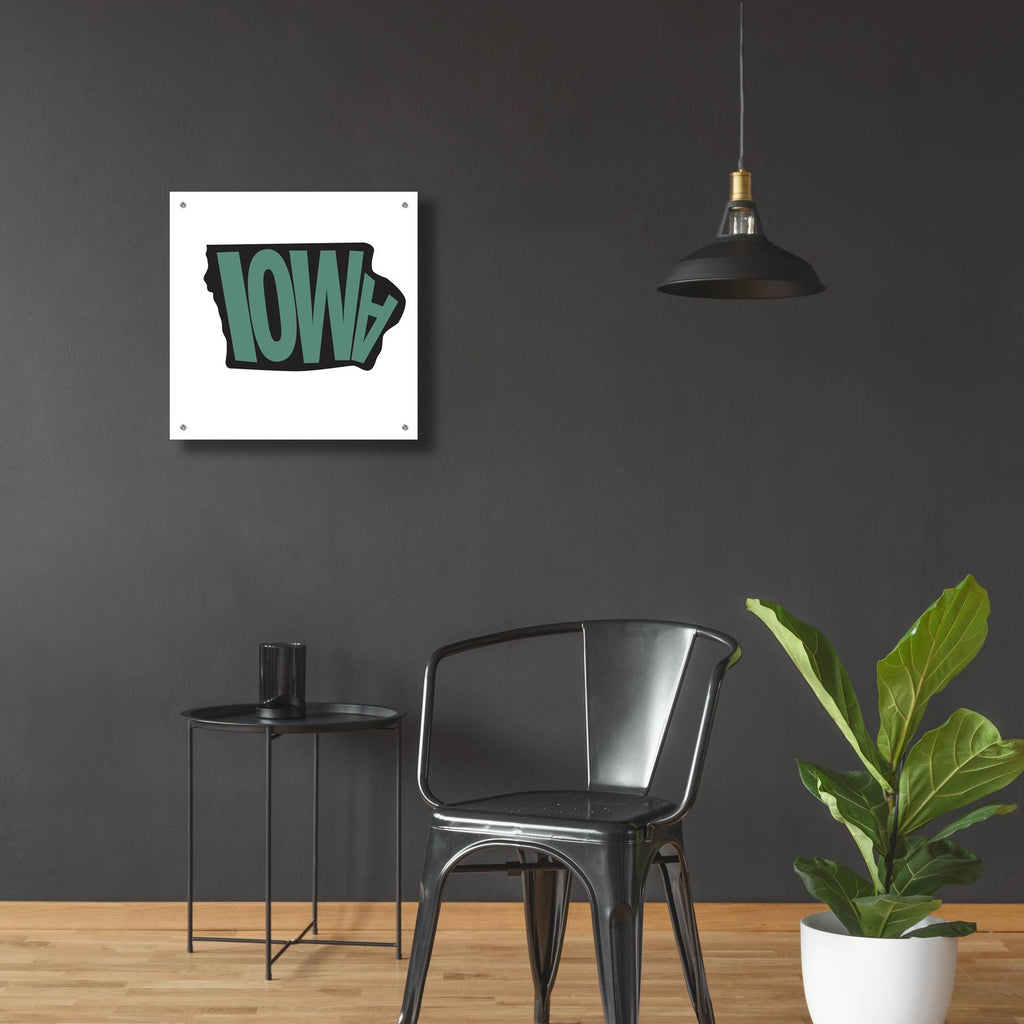 Iowa 2 by Art Licensing Studio - 24x24 acrylic wall art in a room