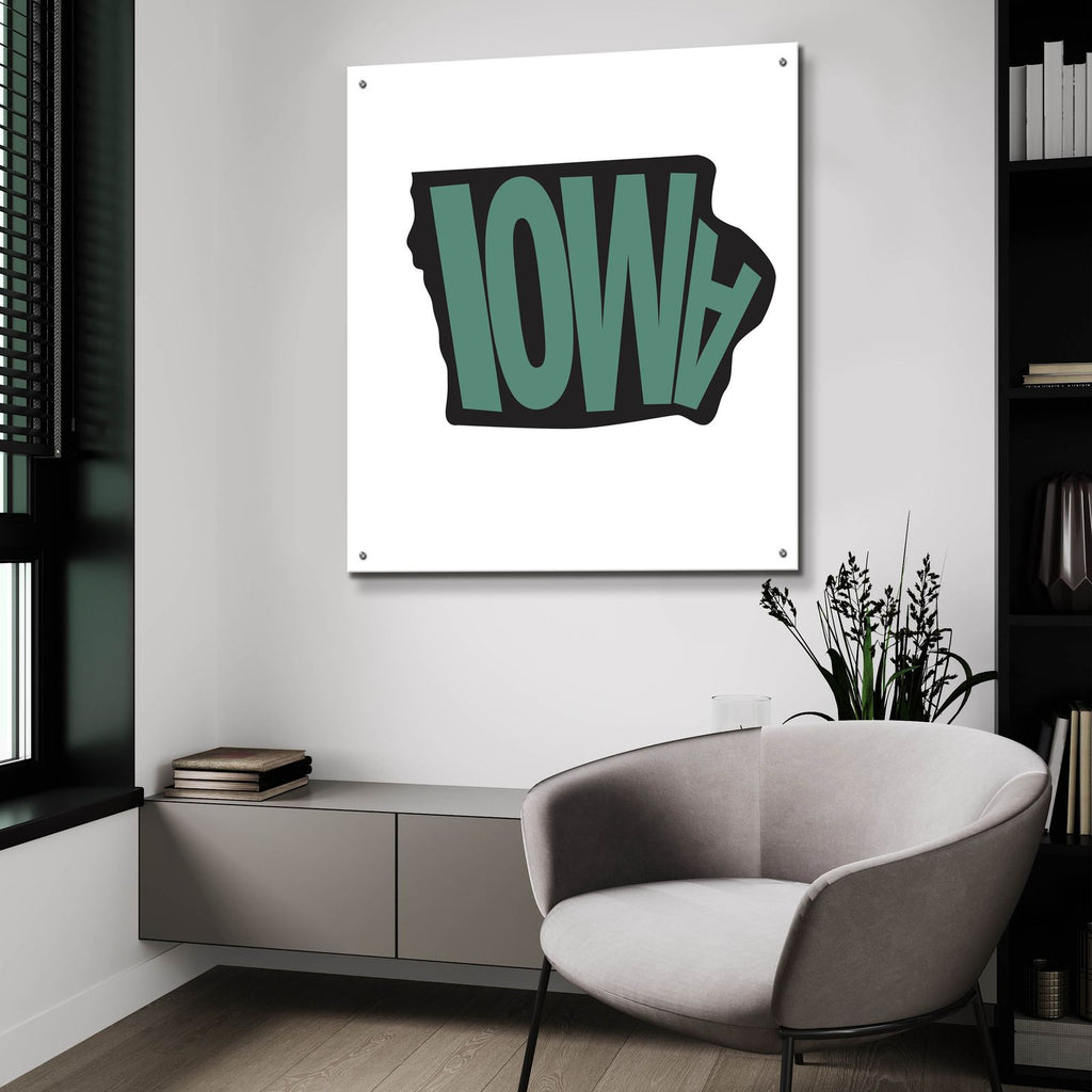 Iowa 2 by Art Licensing Studio - 36x36 acrylic wall art in a room