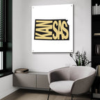 Kansas 2 by Art Licensing Studio - 36x36 acrylic wall art in a room