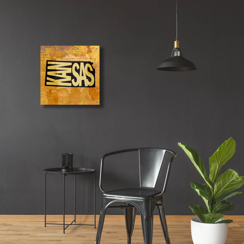 Kansas by Art Licensing Studio - 24x24 acrylic wall art in a room