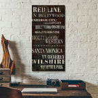 La Red Line by Art Licensing Studio - 12x24 acrylic wall art in a room