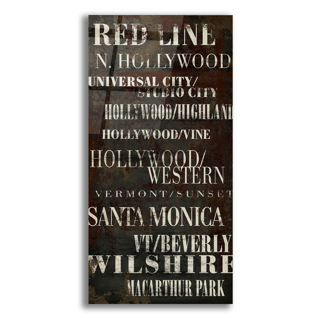 La Red Line by Art Licensing Studio acrylic glass wall art